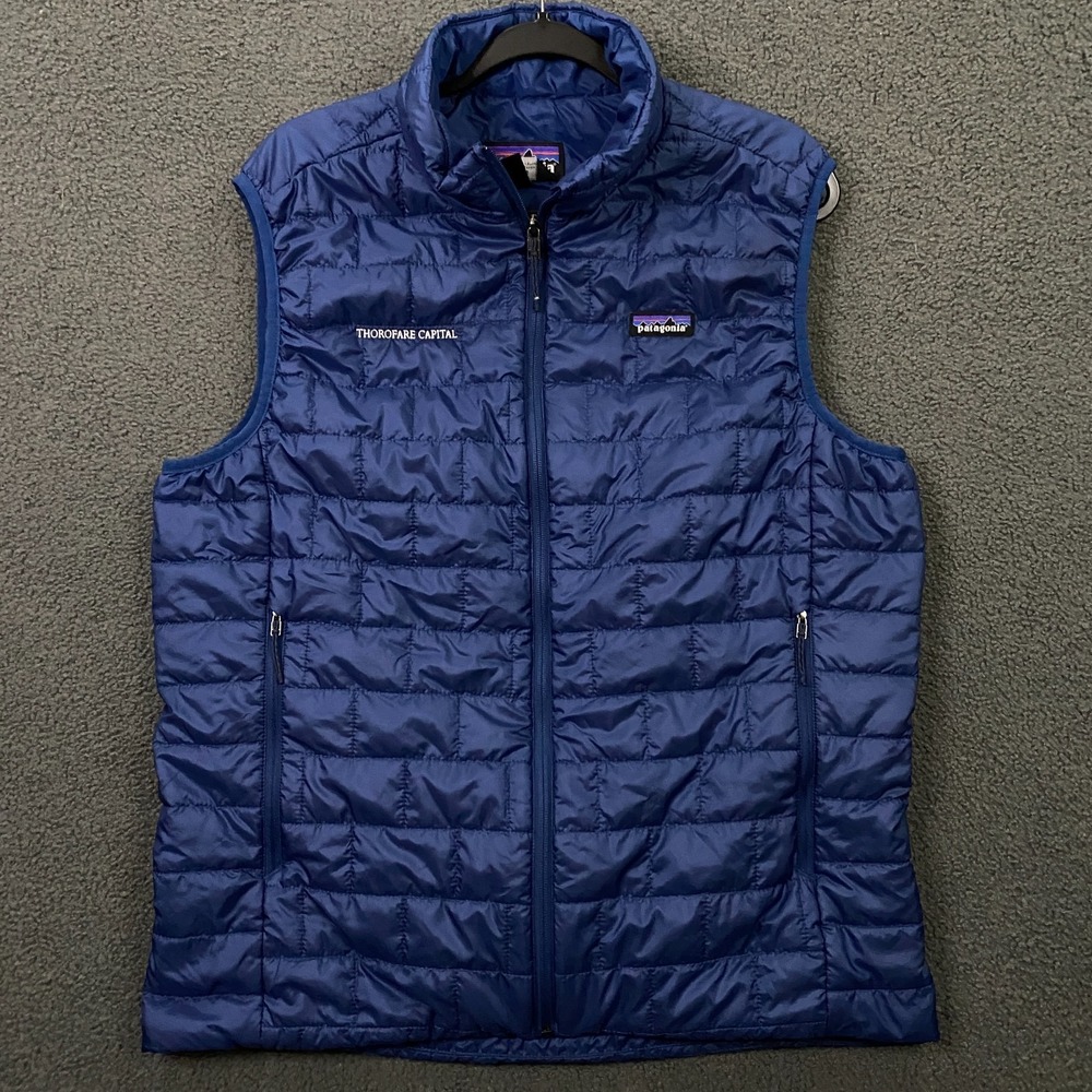Patagonia Men's Navy Blue Quilted Down Vest